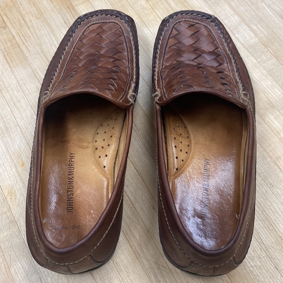 Mens Johnston Murphy Tidwell WVE Mahogany Brown Loafers Slipons in Size 9M [EXC] main image 4